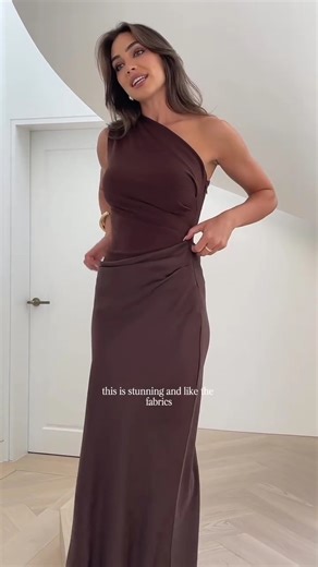 The perfect 🥀 our chocolate Muse Maxi Dress 🤎 #fashion #model #beauty #style #outfit #shorts