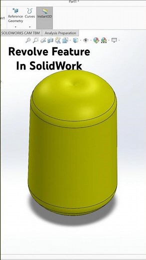 How to Use REVOLVE in SolidWork. !