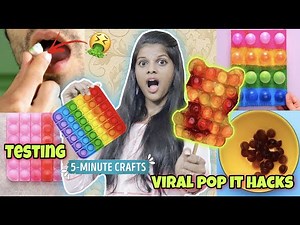 TESTING OUT VIRAL POP IT HACKS by 5 minute crafts | Jenni's Hacks