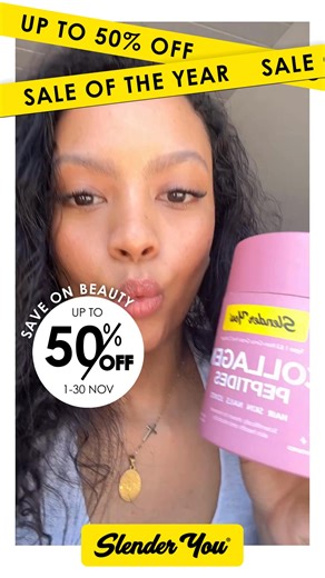 3K views | Black November just turned into girl math season ✨ Up to 50% OFF your favourite Slender You must-haves. Shakes, collagen, tonics… add it all to cart, babe. Limited time only, while stocks last!  | Slender You | Facebook