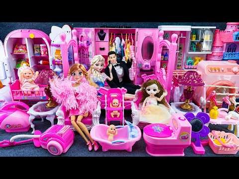 Satisfying Unboxing Pink Barbie Royal Princess Wedding Dress, Dress Up Play Set Review Toys | ASMR