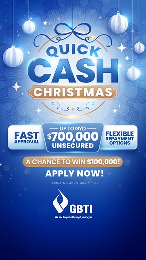 Empty nest, new beginnings 🎄✨ Upgrade your home this Christmas with a GBTI Quick Cash Loan — up to $700,000 win $100,000! #GBTI #QuickCashChristmas 👉 Apply now at https://gbtibank.com/ | Guyana Bank for Trade & Industry Limited