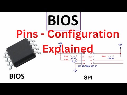 BIOS pin configuration explained | Schematic of basic input output system | BIOS Circuit diagram pdf
