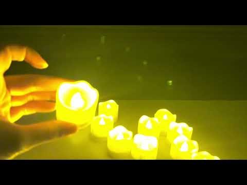 Topstone Remote Controlled Led Tea Lights,Flameless Candles with Timer,CR2450 Battery Powered #ad