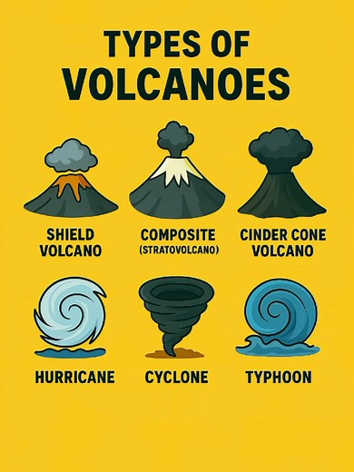 Tipos de Volcanes Explicados: Datos Asombrosos