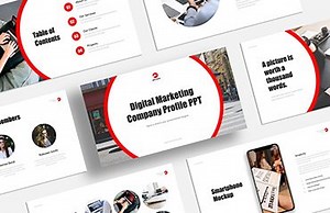 Digital Marketing Company Profile PPT Template - MSLIDES