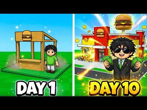 Building the ULTIMATE Burger Empire! (McBurger Tycoon in Roblox)