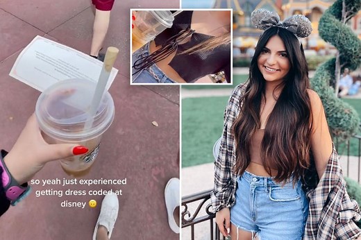 I got a ‘dress code’ violation at Disney World over my revealing top