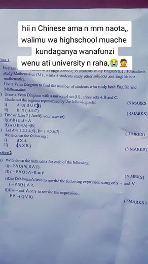 Understanding Chinese Math Problems on Exam Papers