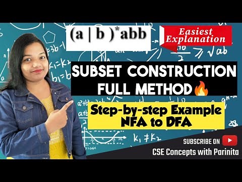 Subset Construction method NFA to DFA conversion example (a|b)*abb | Theory of Computation| TOC | CD