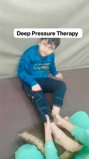 Deep Pressure Therapy (DPT) 💆‍♀️ Deep Pressure Therapy – A warm hug for the body and mind! This simple calming technique helps children feel relaxed, focused, and ready to learn. Perfect for kids with sensory or autism needs 💖 🎯 Benefits: 1. Calms anxiety and stress – helps children with sensory overload or autism feel secure. 2. Improves focus and attention – prepares the body for learning or therapy sessions. 3. Enhances body awareness (proprioception) – helps the child understand where the