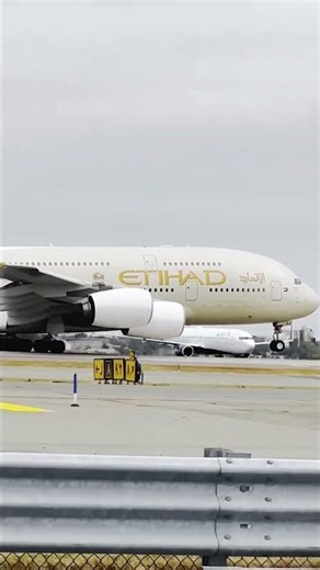 Etihad Airways A380 Takeoff Power 🚀✈️ | Giant Superjumbo Departure 🇦🇪