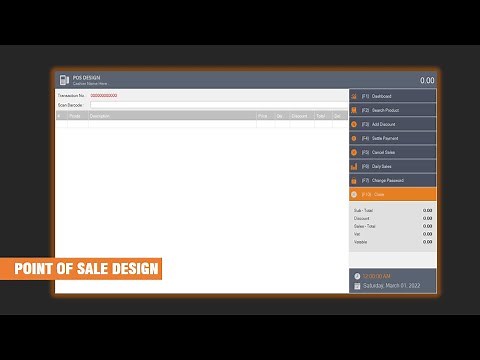How to Design a POS Cashier Form Using VB.net