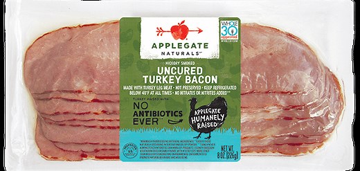 Products - Bacon - Natural Turkey Bacon - Applegate