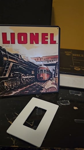 lionel metal railroad sign for my scale model train layout
