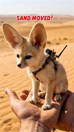 Desert Predator Chase | Fennec Fox Hunts Hidden Prey #shorts