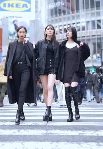 高身長女子が渋谷を歩く！185cmになれるヒール
