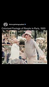 Colorized footage of Life in Paris in the 1920s📸:NASS_0/yt | History In Pictures