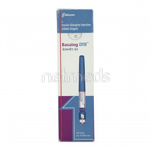 Basalog One 100IU Pen Injection 3ml : Price, Uses, Side Effects | Netmeds