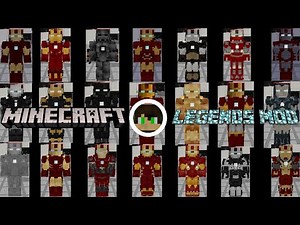 Iron Man Legends mod showcase, suits and abilities (Minecraft Legends Mod)