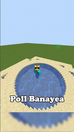 I made circular pool in minecraft without mods. #shorts