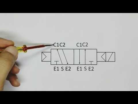 Working principle and connection of solenoid valve to control air cylinder