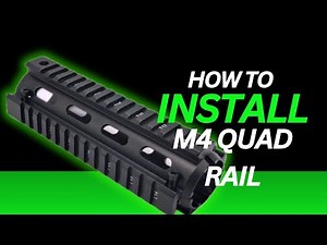 How to install M4 Rifle Aluminium Quad Rail #m4rifle #m4accessories #m4a4 #assaultrifle #firingrange