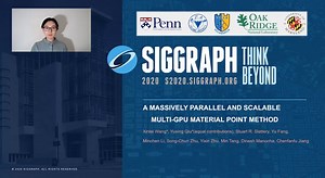 [SIGGRAPH 2020 Presentation] A Massively Parallel and Scalable Multi-GPU Material Point Method