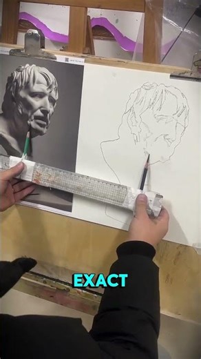 s this drawing hack GENIUS or CHEATING? 🤔✏️