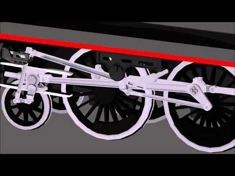 Black Five Animation mit Heusinger-Steuerung [Black Five with Walschaert valve gear]