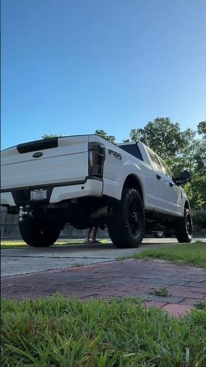 2022 6.7 Power stroke full delete w/ straight pipe #f250 #powerstroke #coldstart #ford #turbo