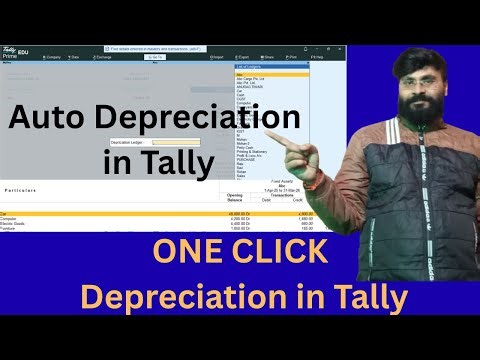 One Click Depreciation Entry in Tally | Auto Depreciation Posting using TDL