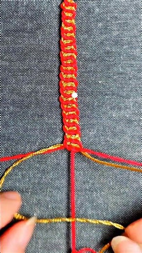 How to make simple bracelet pulsera de hilo #crafts #knot #diy #friendshipbracelet