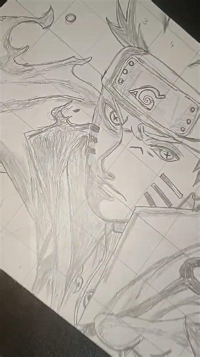 How To Draw Naruto Sage Mode 🔥 Six Paths ✍️, Naruto Uzumaki Anime Drawing #shorts #naruto #anime