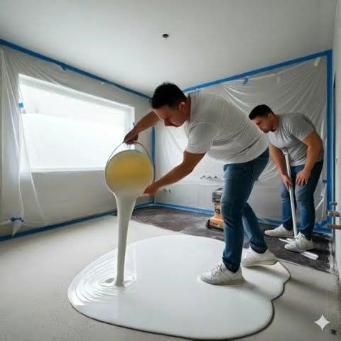 Luxury Bathroom Epoxy Floor Transformation | High-Gloss Spa Finish