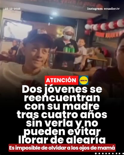 Reencuentro emotivo con mamá tras cuatro años