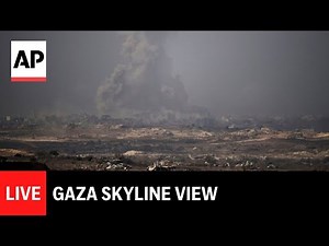 LIVE: View of the Gaza skyline