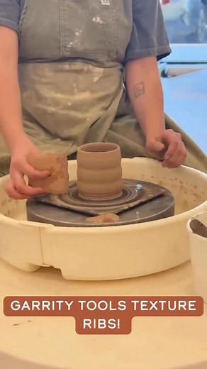 Can’t quite get the texture you want? We’ve been leaning into these @garritytools texture tools for a few different designs lately, and we’re loving the shapes they can create! Stop by the studio to pick yours up or check out our store online! | Prairie Pottery