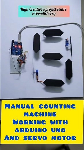 manual countingmachine #maths machine #working model #arduino #servomotor project #newschool project