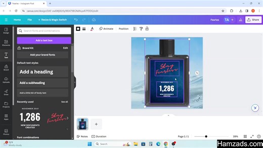 49K views · 738 reactions | This is how you can easily create stunning image ads for your local e-commerce business using #Canva to give it the look of a well established brand :) Watch at 1.5x for better experience | Hamza Ali | Facebook