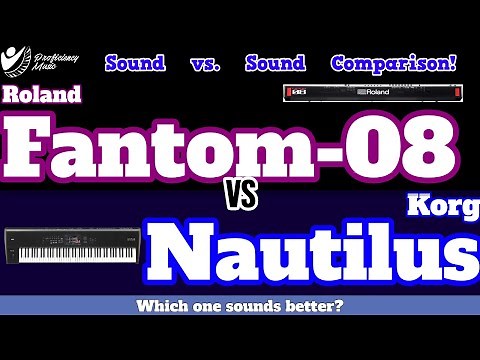 Roland Fantom-08 vs Korg Nautilus: Sound vs Sound COMPARISON! Which one SOUNDS better?