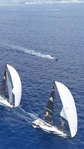 #52superseries #alegre #gybe #sailing #racing #droneproject #droneprojectsrl #overtake #goodmanuevering #downwind | DRONEProject Srl