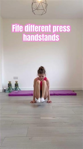 Five different press handstands 🤸#acrobatics #acro #shorts #dance