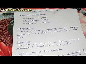 entrepreneurship development || entrepreneur || need & importance of entrepreneurship || class 11