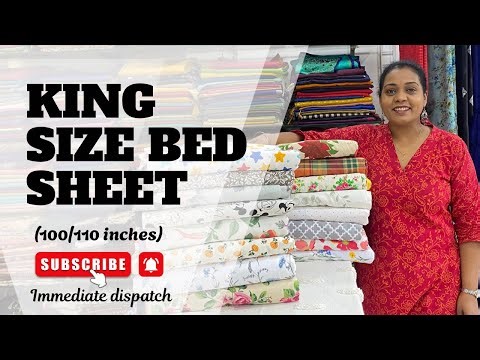 KING SIZE BED SHEET (100/110) inches