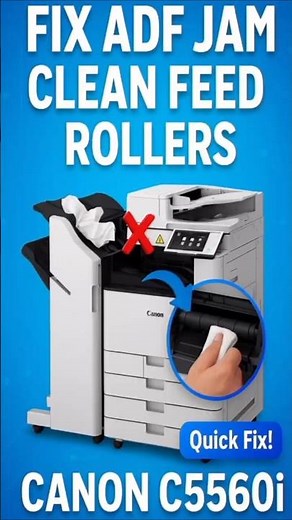 ⚠️ Canon C5560i ADF Not Working? Try This Jam Fix! #SHORTS