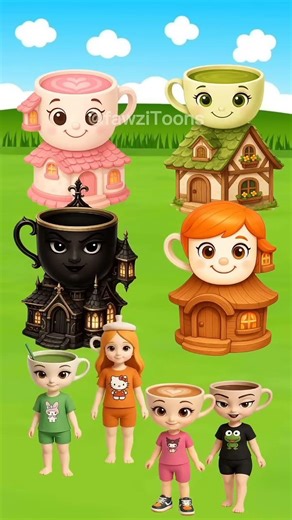 pilih rumah untuk pulang,jangan sampai tersesat #shorts #ballerinacappuccina #animasi #kartun