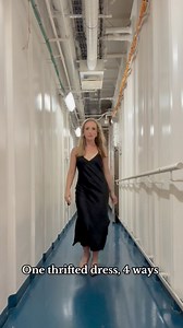 3.8K views · 93 reactions | Packing less is more. Working on making a cruise ship capsule wardrobe where I can mix and match a few things to create more outfits while taking up less space in my bags! Absolutely loving this black dress I thrifted!  #thrift #thrifting #thrifted #packinghacks #travelhack #cruise #cruising #cruiseship #cruiseships #cruiseoutfit #ootd #upcycling #upcycledfashion #sustainablefashion #TravelStyle | Ashley Rose Smith-Tugwell | Facebook