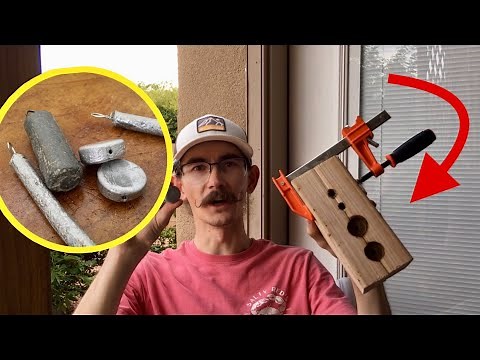 How to Make Lead Fishing Weights In Wooden Molds