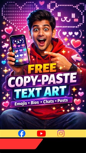 You can copy-paste stylish bios, emojis, kaomoji faces & full text art in seconds! Perfect for: ✨ Instagram bio ✨ WhatsApp chats ✨ Discord servers ✨ Notes & captions No apps. No editing. Just copy → paste → done. Comment “LINK” and I’ll send the website 🔗 Save this reel you’ll definitely need it later! #instagramtips #aestheticbio #textart #emojicombos #Animeshcode | Animesh Code